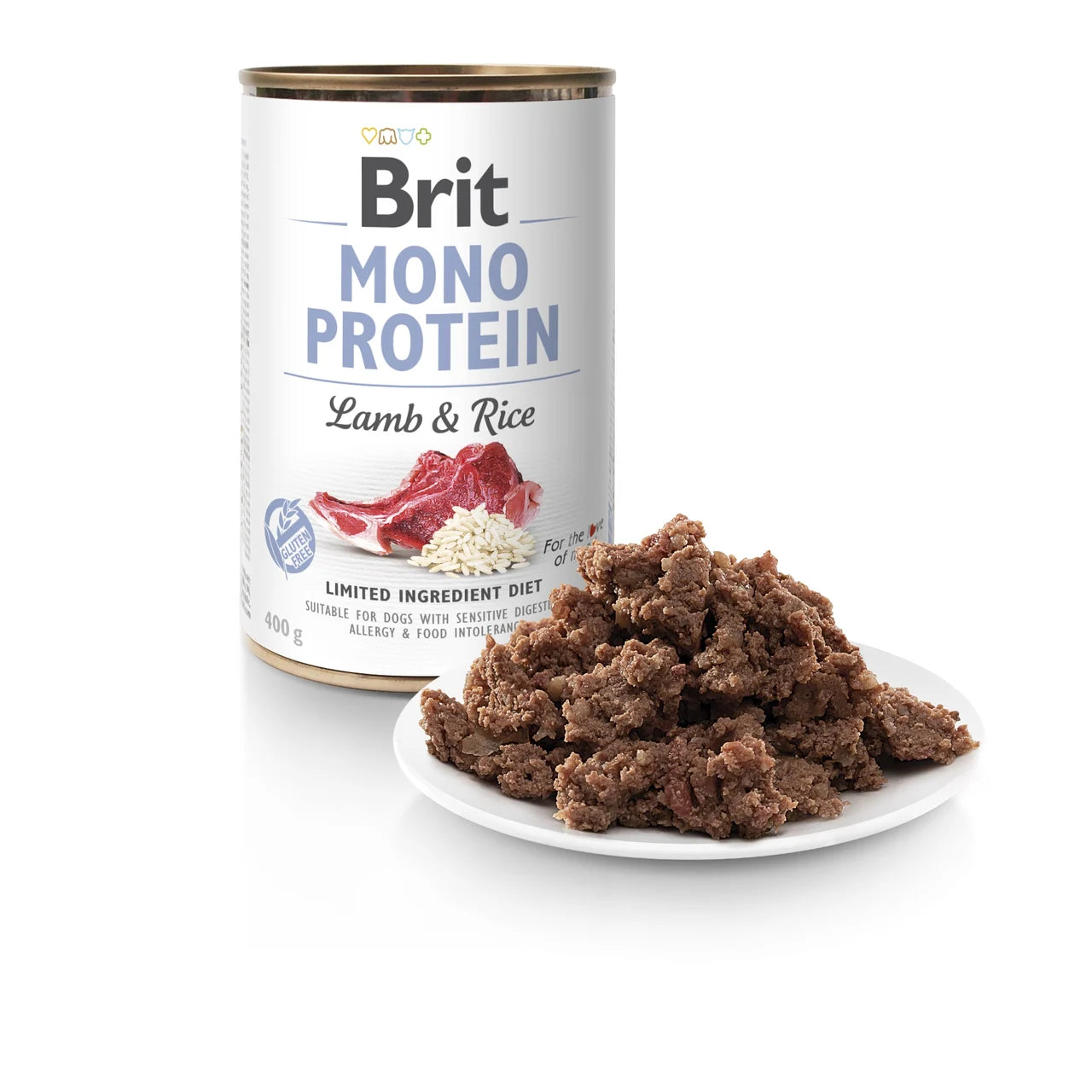 Brit Mono Lamb & Rice – mokra karma z jagnięciną dla psów