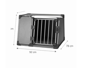 Transporter aluminiowy L do samochodu – 92 × 64 × 78 cm