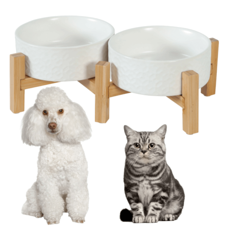 ZOLUX KERAMO DUO miski ceramiczne białe 2 × 700 ml