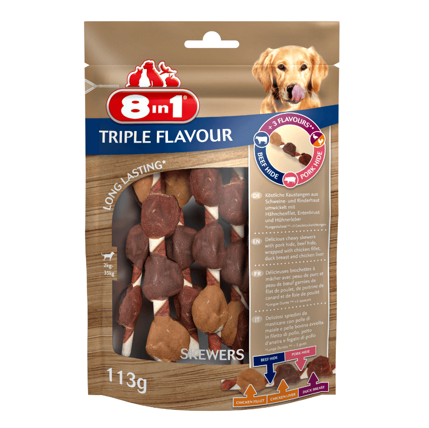 8in1 Triple Flavour – Żeberka dla psa, 6 szt.