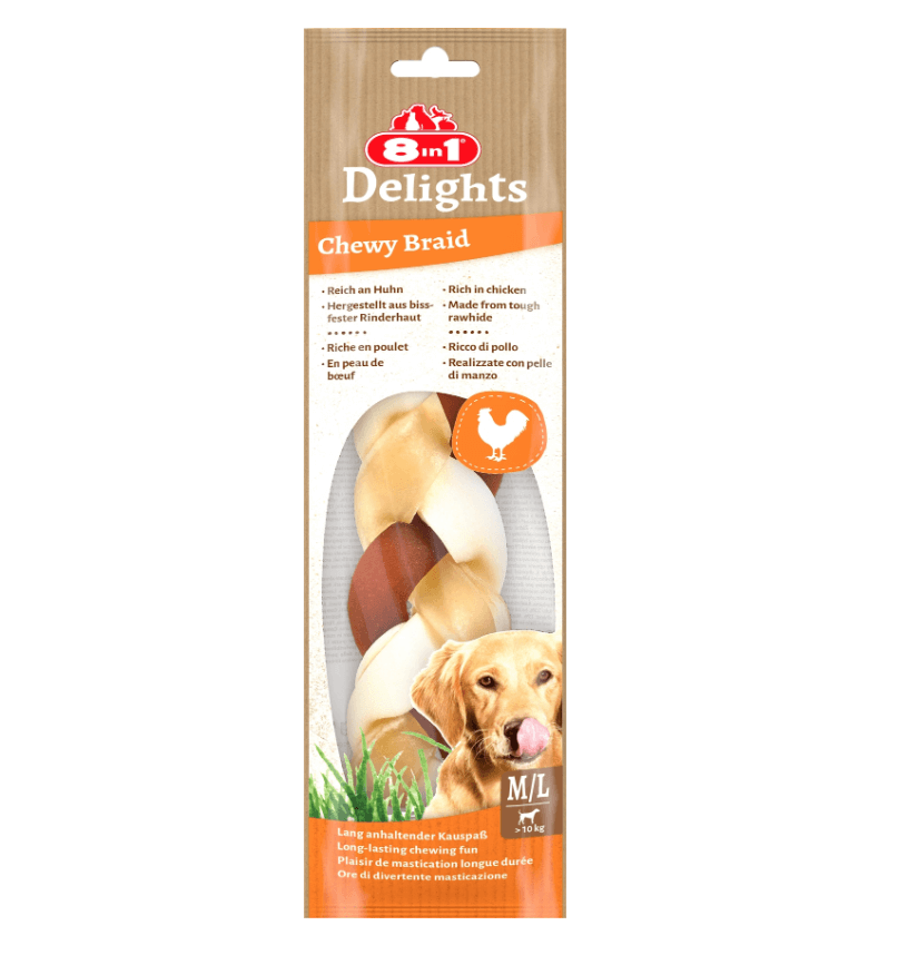 8in1 Chewy Braid M/L – naturalny sznur do żucia 80g