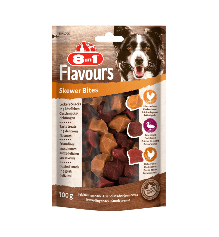 8in1 Flavours – mięsne kąski dla psa, 100g