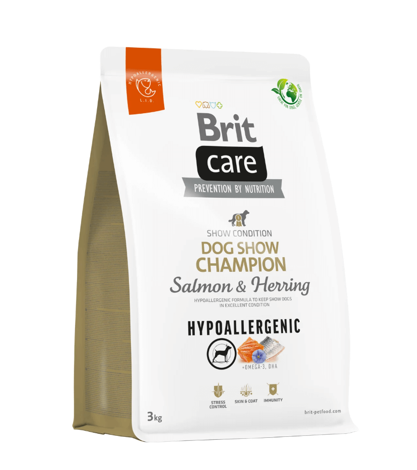 Brit Care Show Champion – łosoś i śledź dla psów dorosłych