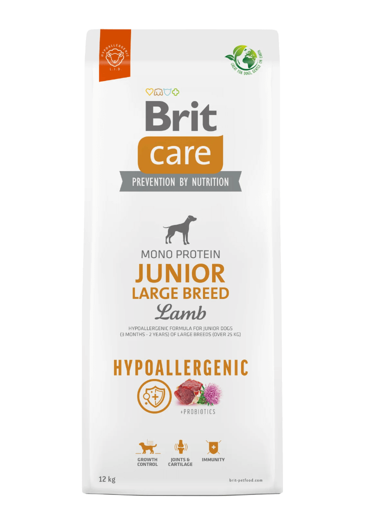 Brit Care Junior Large Lamb – dla dużych ras (3–24 mies.)