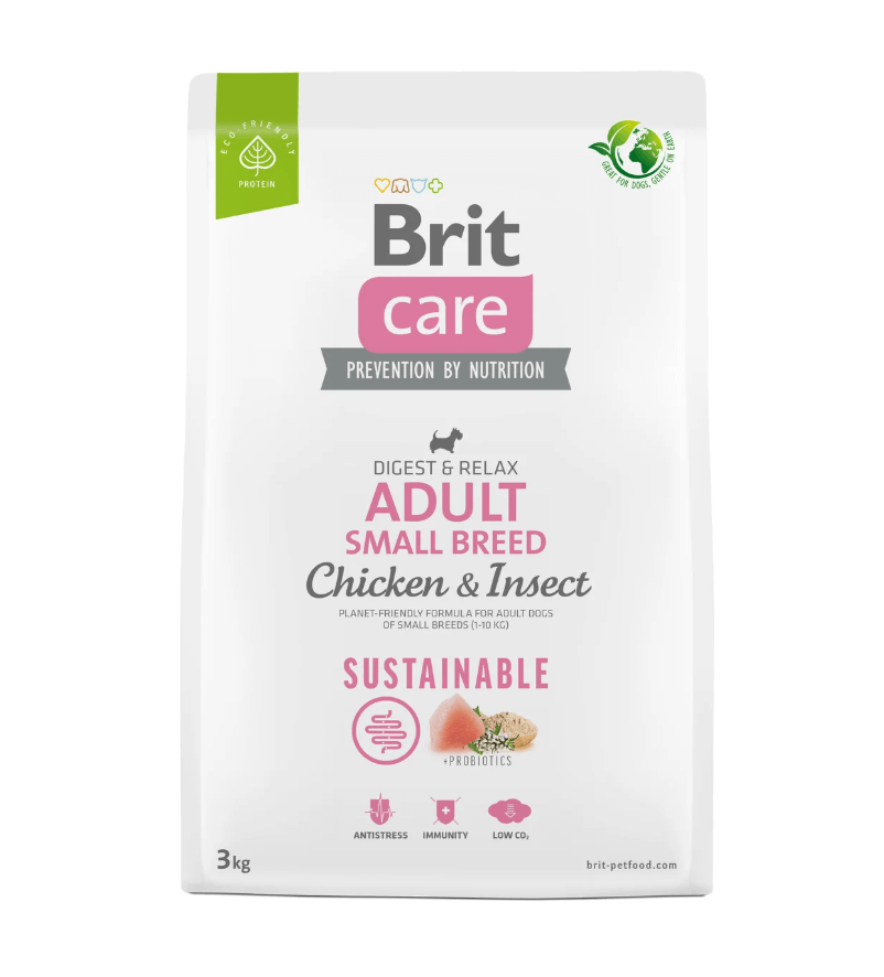 Brit Care Small Breed – kurczak i owady, formuła bez zbóż
