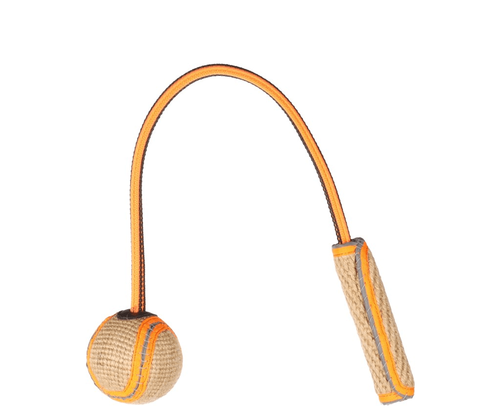 Flamingo Juru Reflective – piłka na linie z juty i gumy