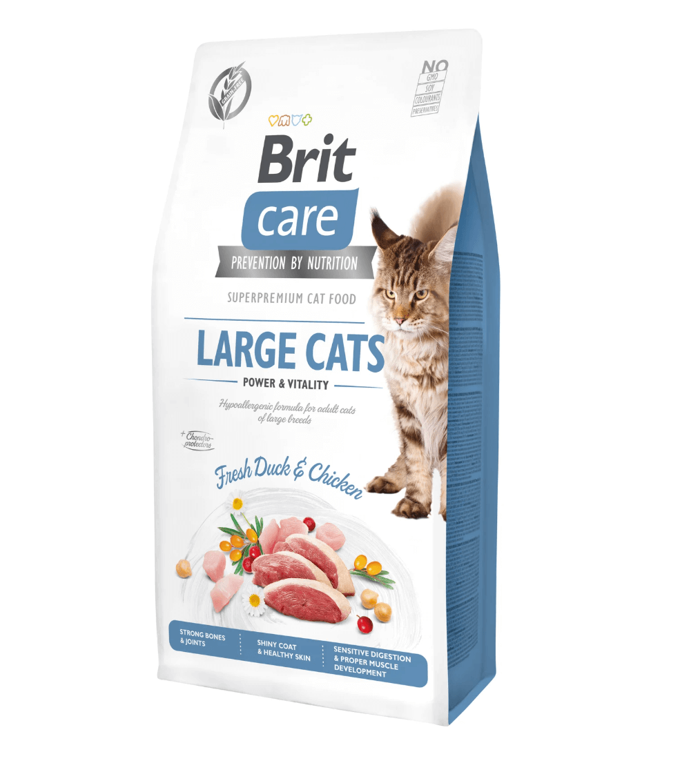 Brit Care Cat Large Cats – kaczka i kurczak, siła dużych ras