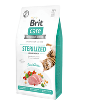 Brit Care Cat Sterilized – kurczak, zdrowe drogi moczowe i odporność