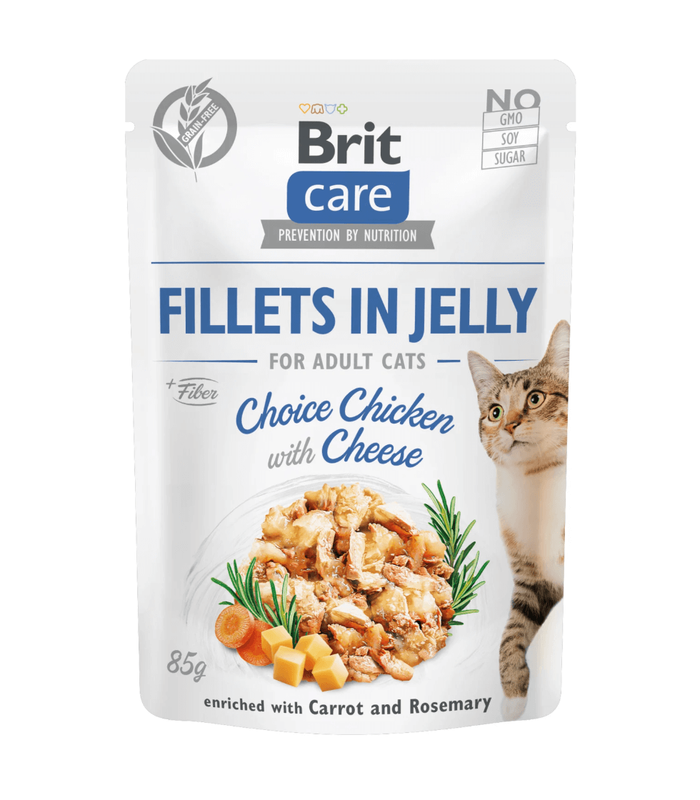 Brit Care Adult Kurczak & Ser 85g – karma dla kota