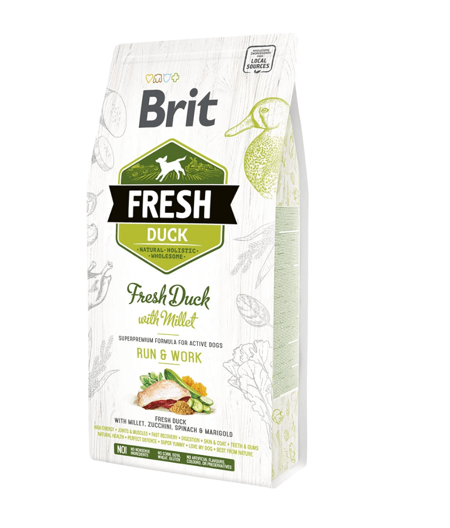 Brit Fresh Duck & Millet – dla aktywnych psów dorosłych