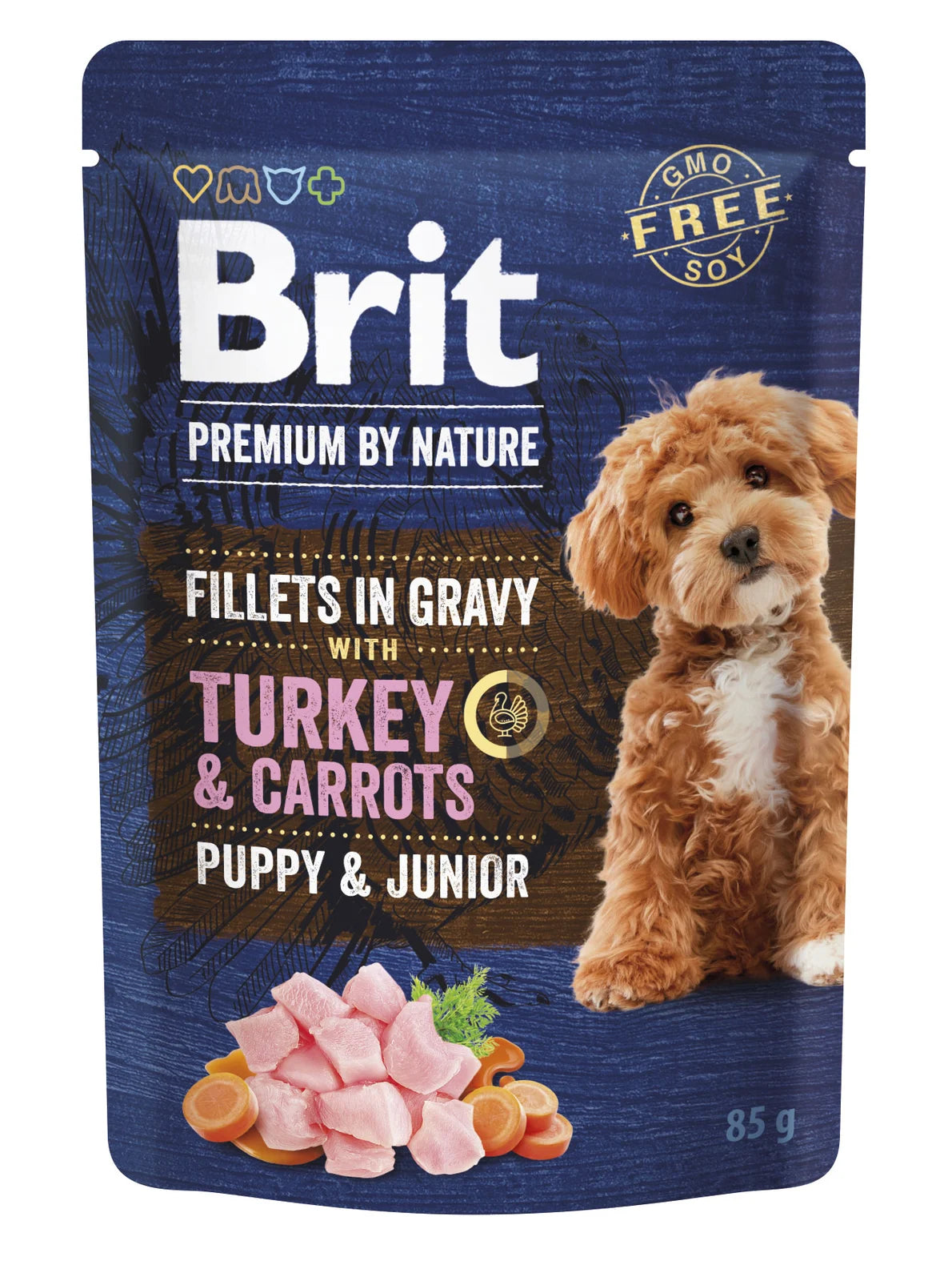 Brit Dog Fillets Lamb & Peas 85g – filetki w sosie