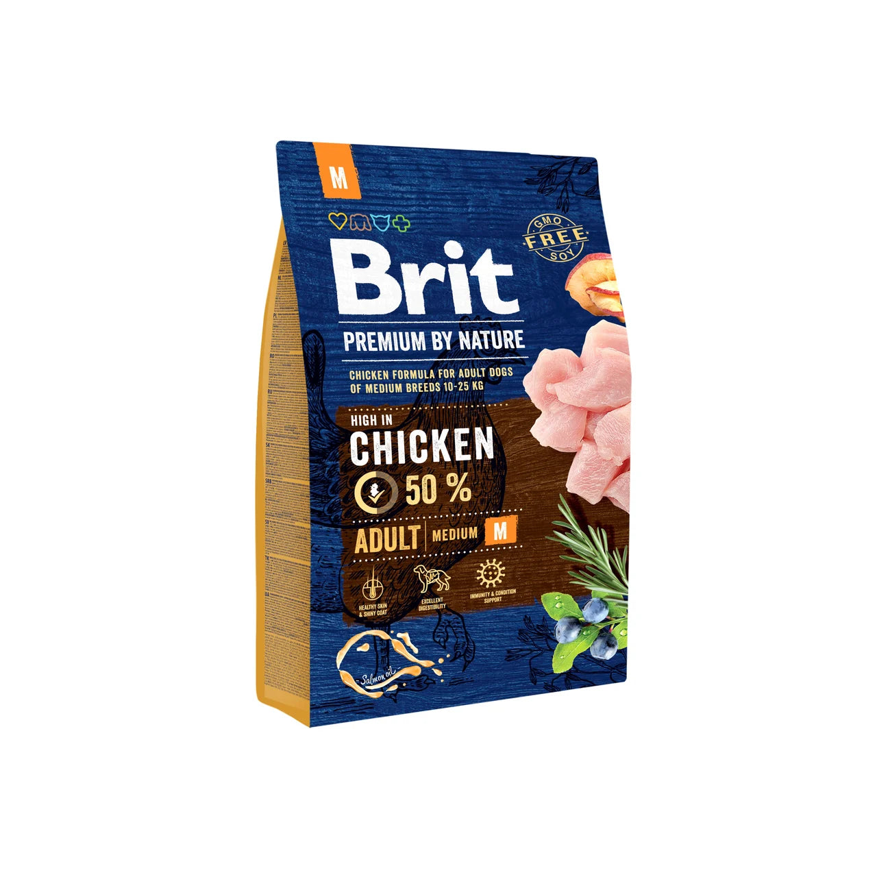 Brit Premium Adult M – kurczak dla psów średnich ras