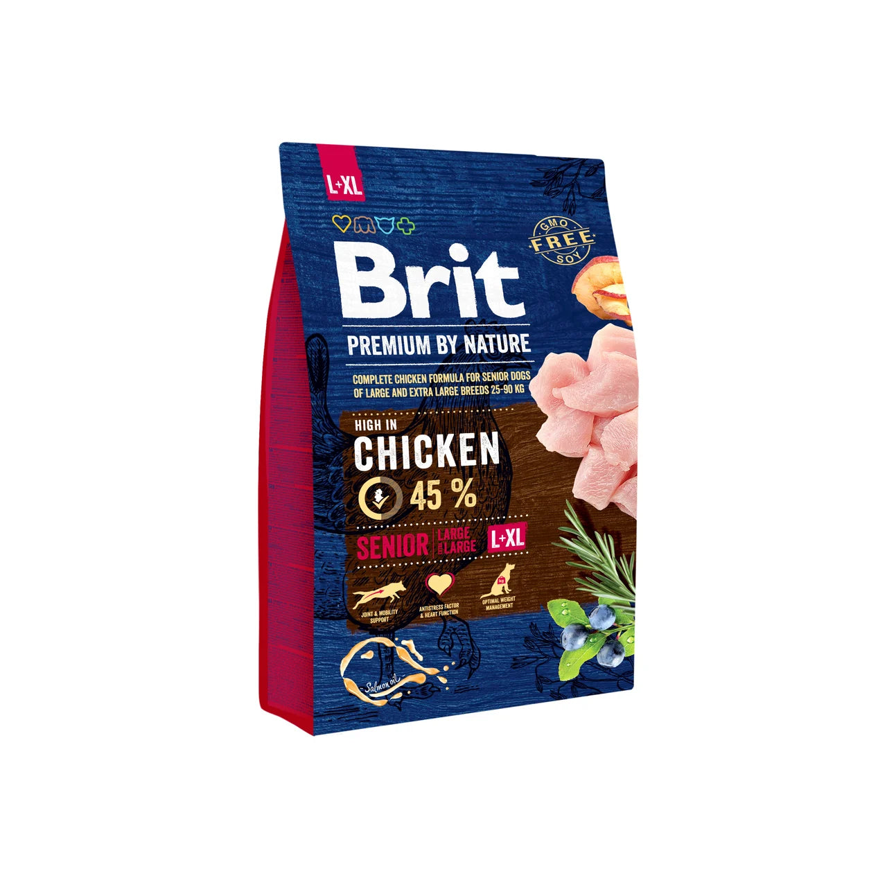 Brit Premium Senior L+XL – kurczak dla dużych seniorów, stawy i serce