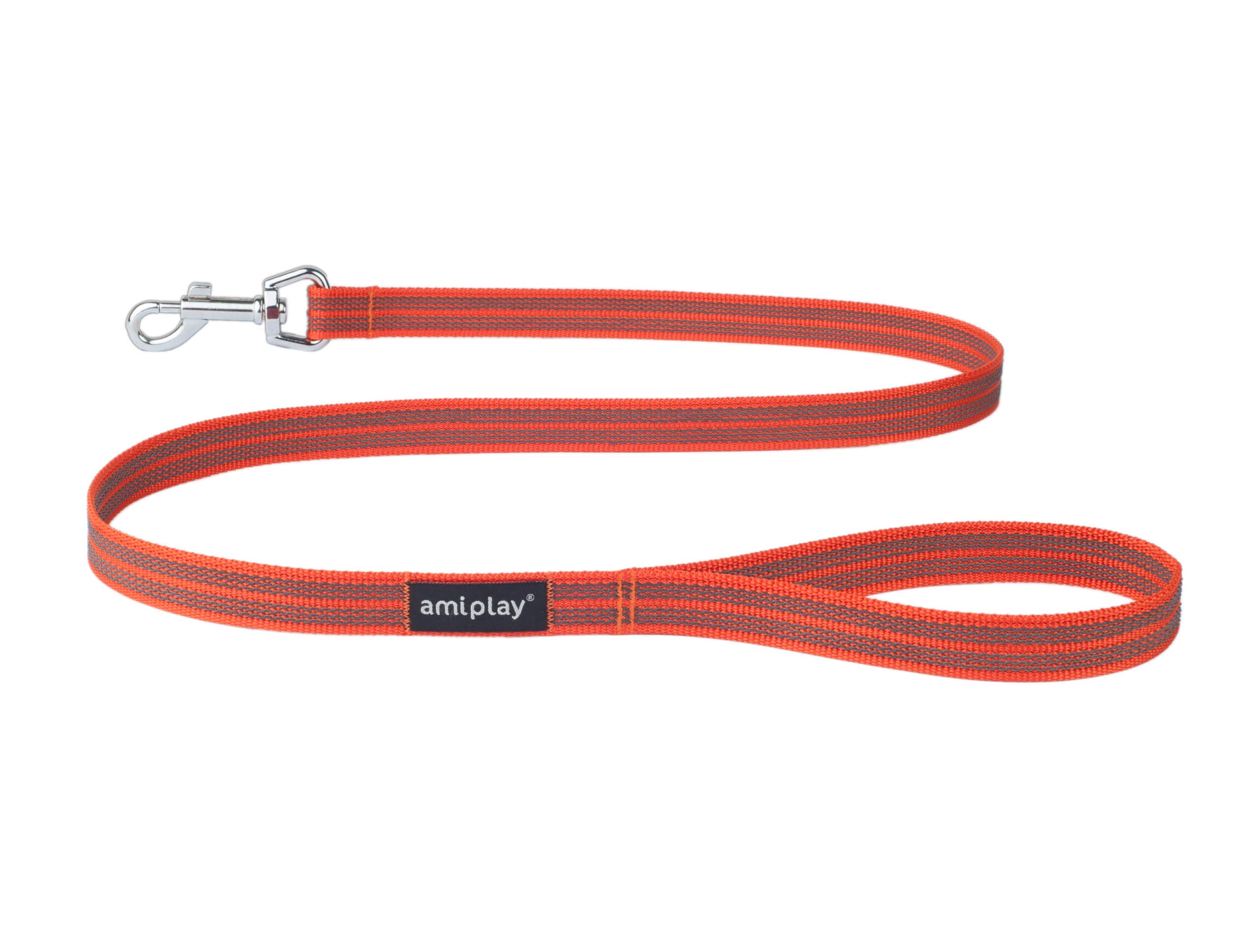 Smycz Rubber Pomarańczowy – 120 cm, rozmiary S–XL dla psa