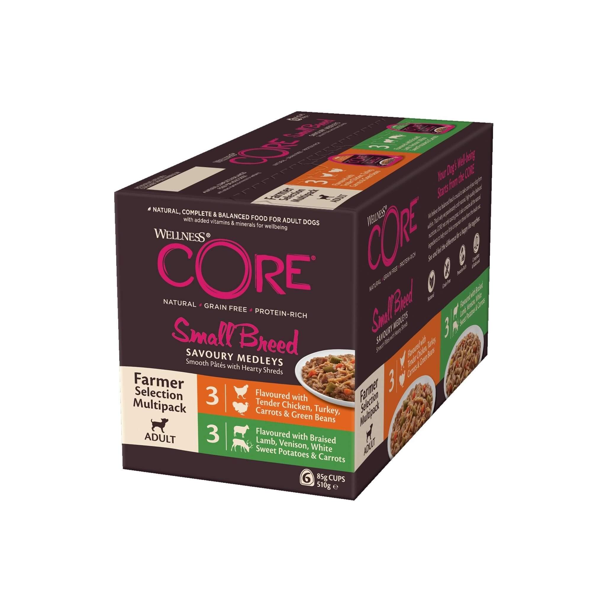 Wellness Core Farmer Multipack 6x85g – Małe Rasy
