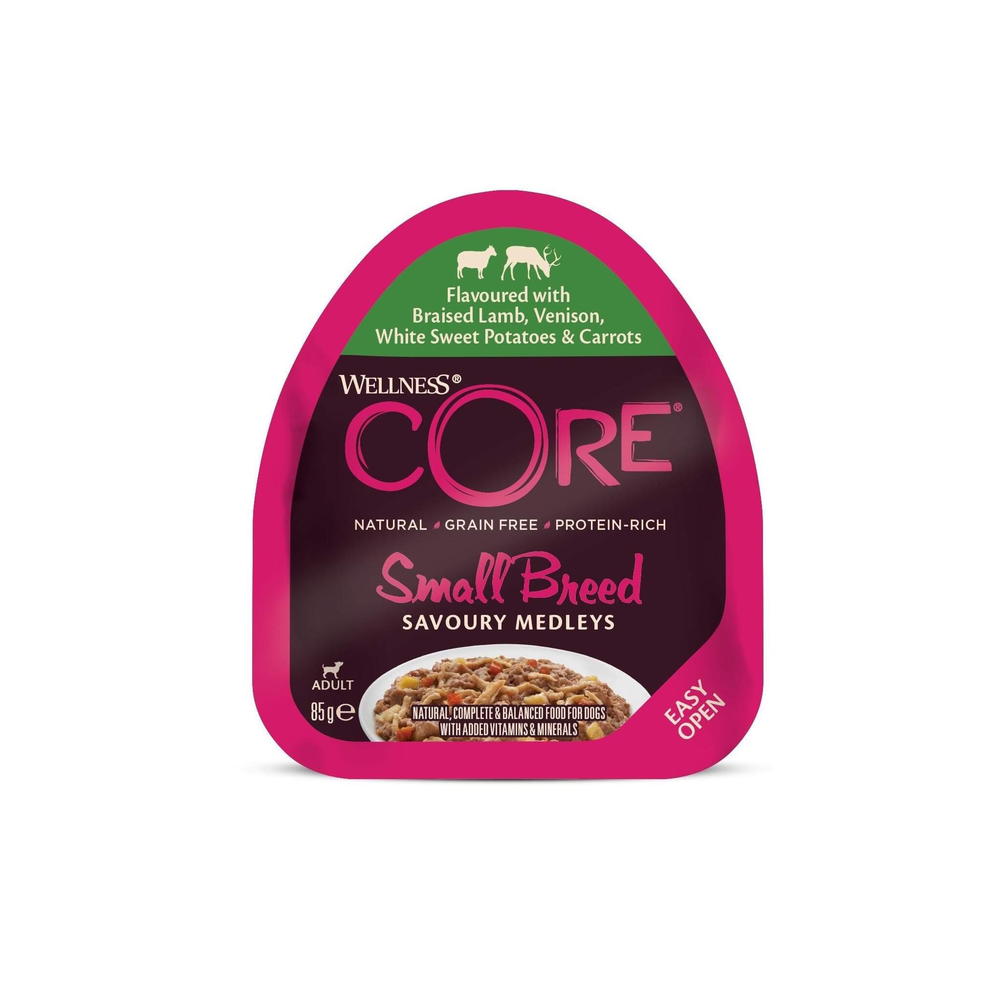 Wellness Core Jagnięcina i Dziczyzna 85g – Małe Rasy