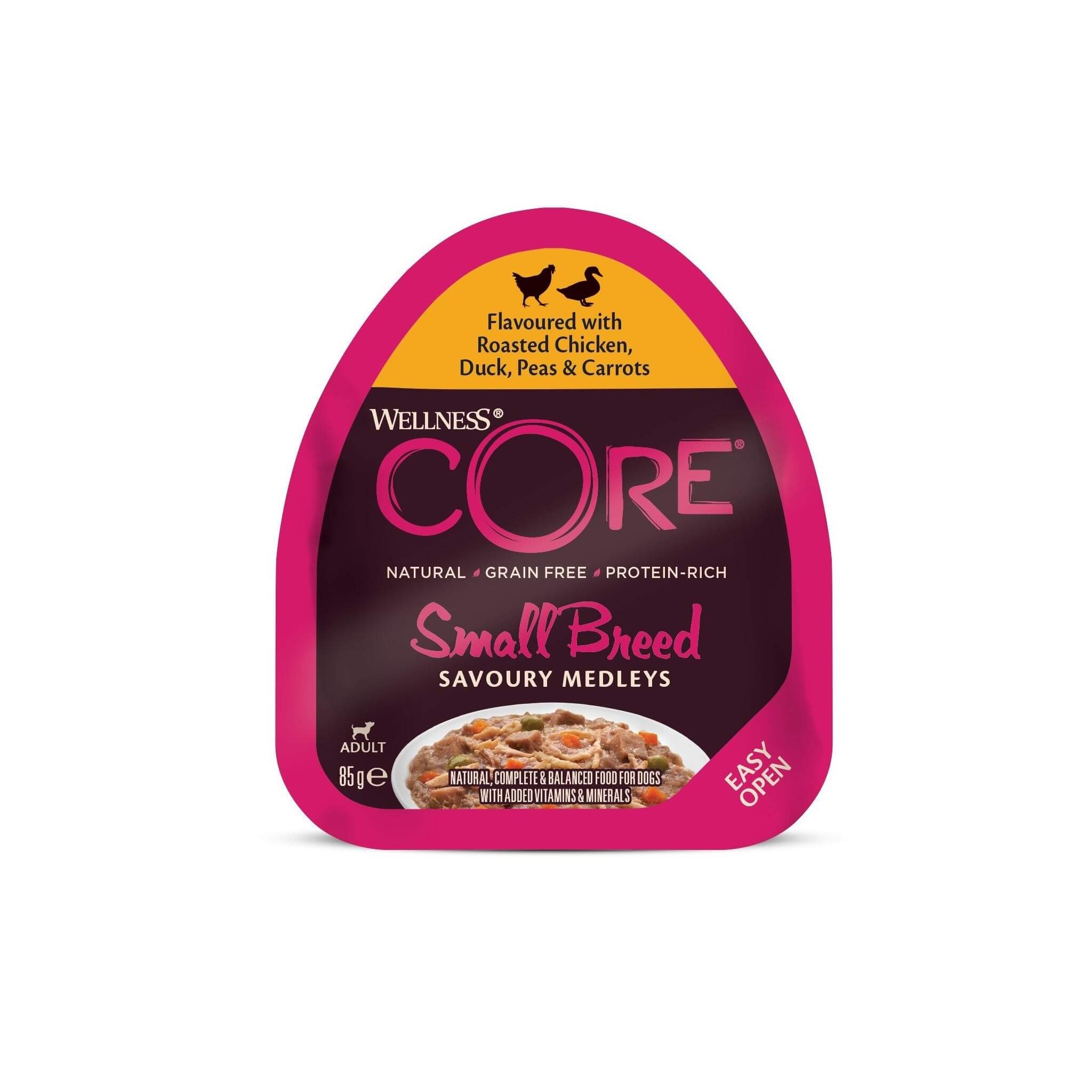 Wellness Core Kurczak i Kaczka 85g – Małe Rasy