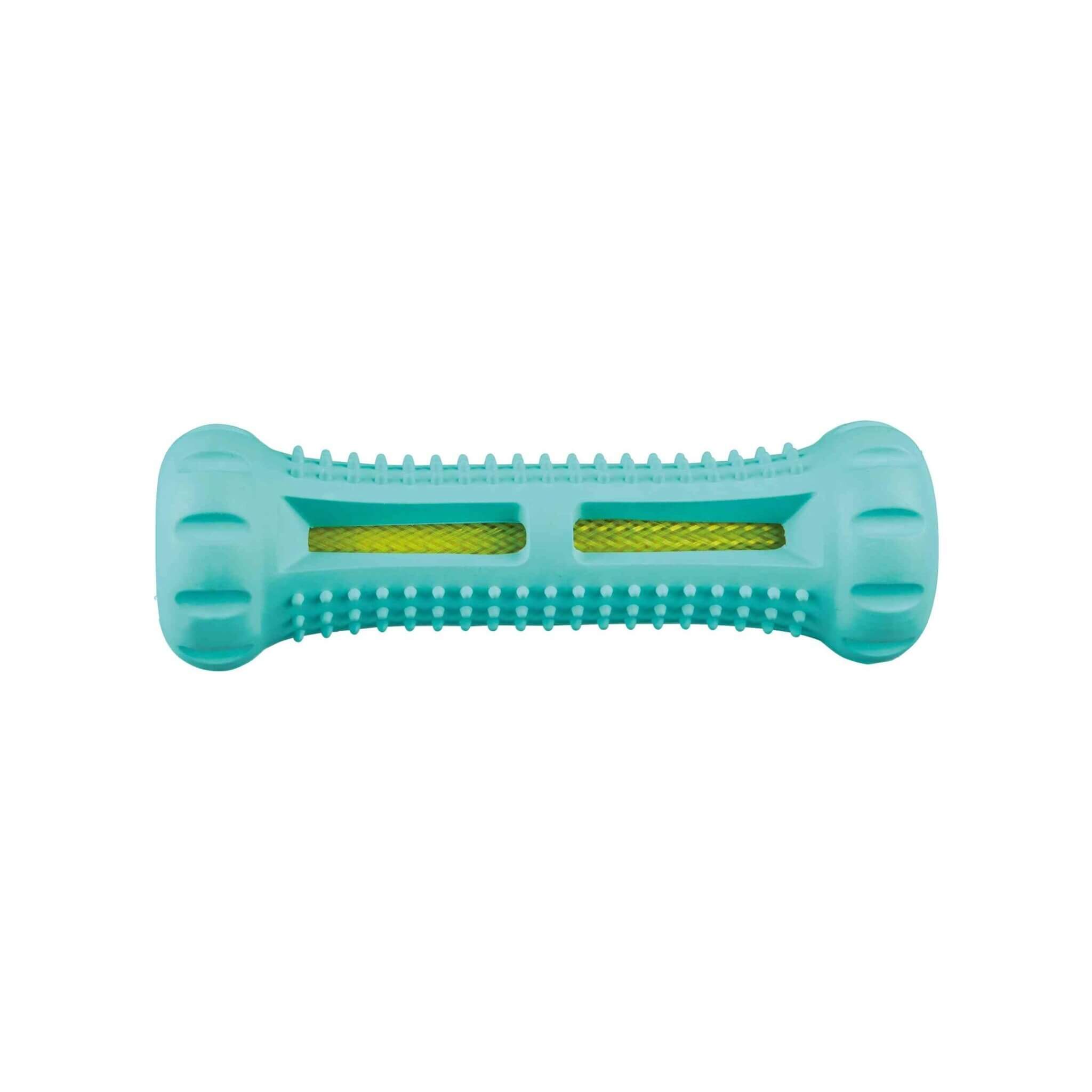 Kość Denta Fun z naturalnej gumy – 14 cm, miętowa