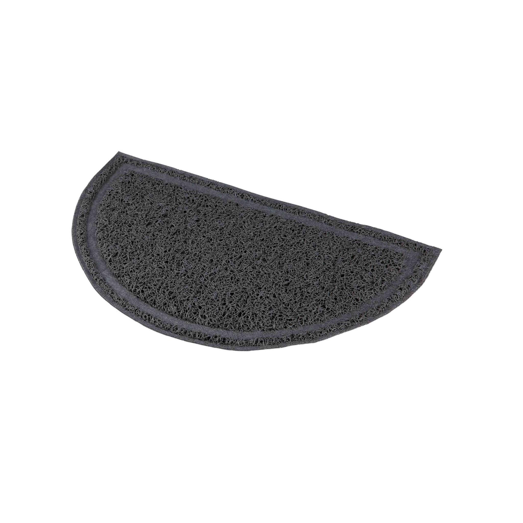 Mata pod kuwetę PVC 41×25 cm antracytowa półokrągła