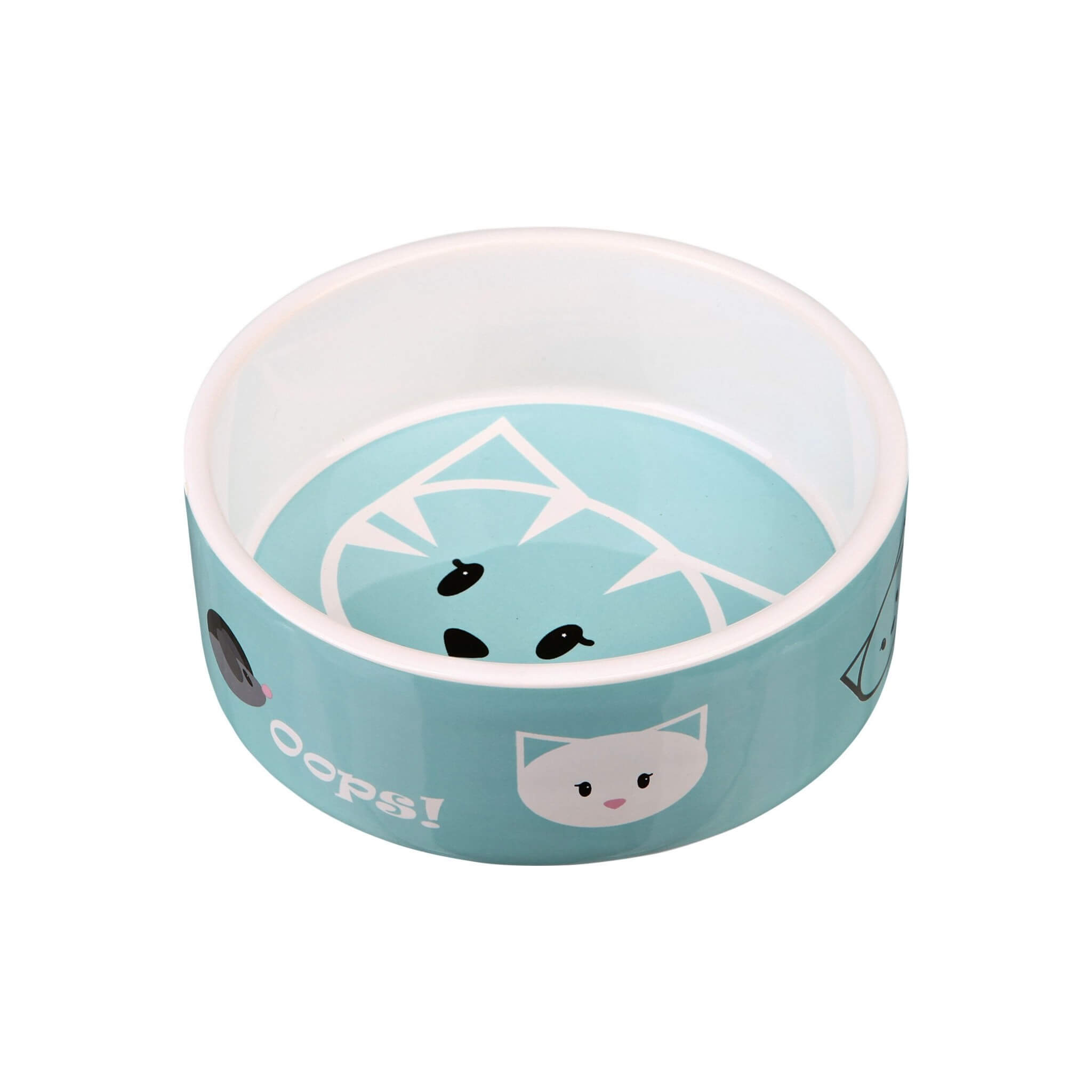 Miska ceramiczna dla kota Mimi niebieska 0,3 l 12 cm