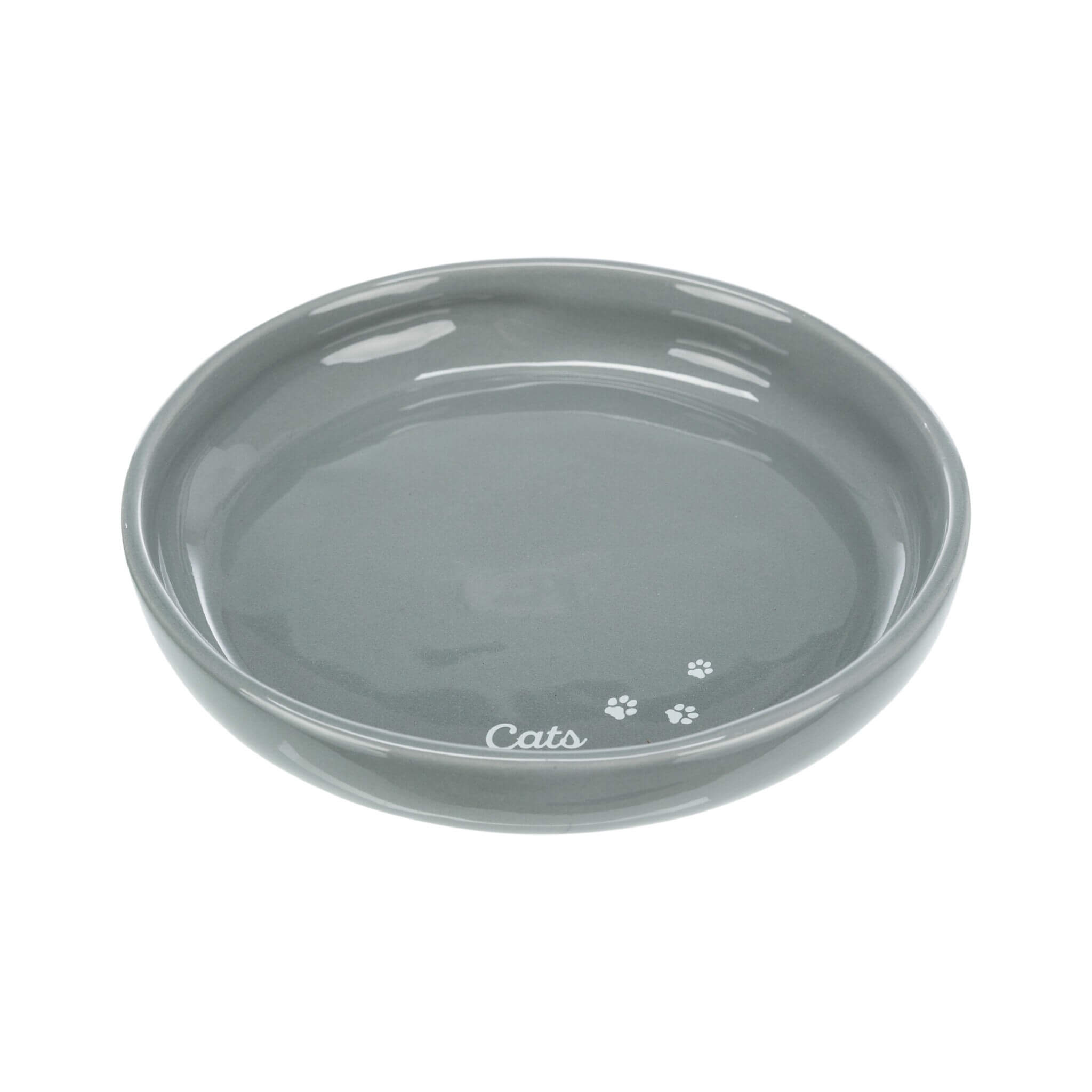 Miska ceramiczna XXL dla kota 0,35 l / Ø 18 cm – szara