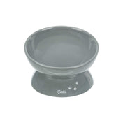 Miska ceramiczna XXL dla kota, szara, 0.35 l, ø 17 cm