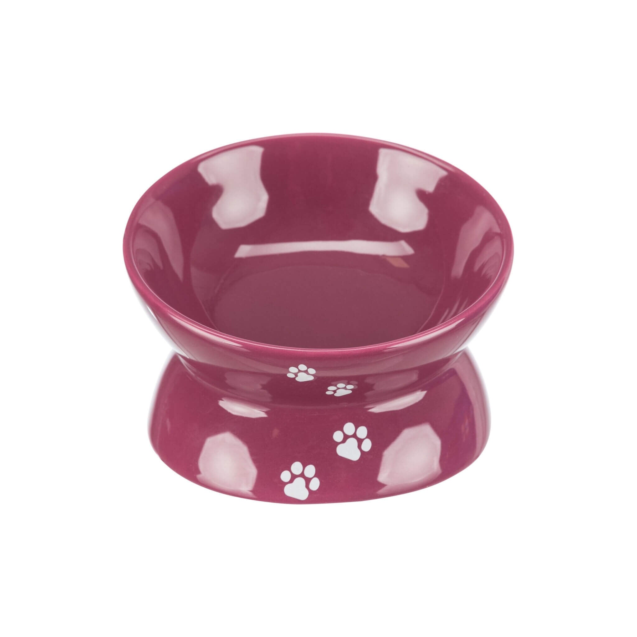Miska ceramiczna dla kota, purpurowa, 0.15 l, ø 13 cm