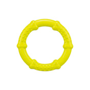Ringo gumowe dla psa 16 cm – pływające, limonkowe